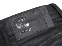 定価￥23,100 美品 G-STAR RAW ジースター REVEND SKINNY コーティング加工 ストレッチ デニムパンツ ジーンズ ブラック W27 メンズ_画像7