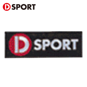 DSPORT D-SPORT ワッペン ロゴ 黒 ブラック 08232-BK 40mm×120mm D SPORT