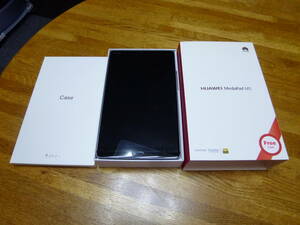 未使用に近い☆8.4型 HUAWEI MediaPad M5 タブレット Wi-Fiモデル SHT-W09【ガラスフィルム装着済】