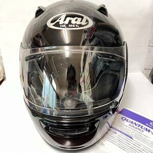 Arai アライ QUANTUM-J クアンタム フルフェイスヘルメット 黒 ブラック M/Lサイズ バイク用