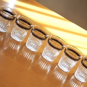 レトロ HOYA ショットグラス 酒器 6客の画像1