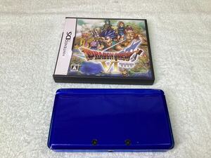 Nintendo 3DS ニンテンドー3DS メタリックブルー本体　ドラゴンクエストⅥ DS用ソフト付 SDカード 任天堂 幻の大地 鳥山明