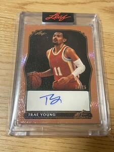 Leaf Art of Sport Trae Young Auto 25枚限定　直筆サイン　カード 