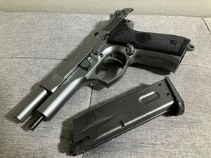 東京マルイ M92Fミリタリー ガスブローバック シルバー塗装　検）ベレッタ M9GBBガスブロKSC WA ステンレスガスガン 