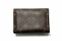 近年モデル希少美中古■LOUIS VUITTON モノグラム ポルトフォイユヴィクトリーヌ バード レザー 3つ折り財布 ルイヴィトン■0229ta3028-3M_画像2