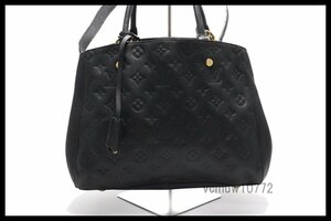 近年モデル希少美中古■LOUIS VUITTON モノグラムアンプラント モンテーニュMM レザー 2way ハンドバッグ ルイヴィトン■0229ru366-5K