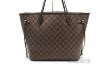 希少中古■LOUIS VUITTON ダミエ ネヴァーフルMM レザー トートバッグ ルイヴィトン■0229hs578837_画像2