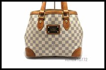 希少美中古■LOUIS VUITTON ダミエアズール ハムプステッドPM レザー ハンドバッグ ルイヴィトン■0307un760-3_画像1