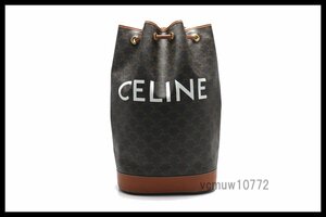 近年モデル希少美中古■CELINE トリオンフ レザー 2way ショルダーバッグ リュックサック バックパック セリーヌ■0307va0128924