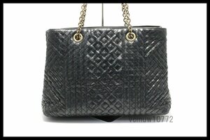 新タグ希少美中古■BOTTEGA VENETA イントレチャート レザー チェーンショルダーバッグ ボッテガヴェネタ■0307hz064076