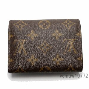 近年モデル希少美中古■LOUIS VUITTON モノグラム ポルトフォイユヴィクトリーヌ レザー 3つ折り財布 ルイヴィトン■0307ak646605の画像2