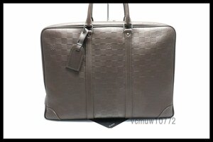 近年モデル希少美中古■LOUIS VUITTON ダミエアンフィニ PDV レザー ビジネスバッグ ブリーフケース ルイヴィトン■0307hr737-8