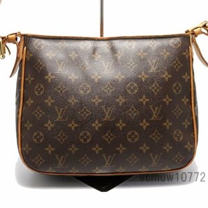 希少美中古■LOUIS VUITTON モノグラム ハドソンGM レザー ショルダーバッグ ルイヴィトン■0307hn28482の画像2