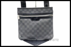 近年モデル希少美中古■LOUIS VUITTON ダミエグラフィット トマス レザー ショルダーバッグ ルイヴィトン■0307ra15791