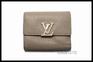 RFIDタグ近年希少美中古■LOUIS VUITTON トリヨン ポルトフォイユカプシーヌXS レザー 3つ折り財布 ルイヴィトン■0314sn22694