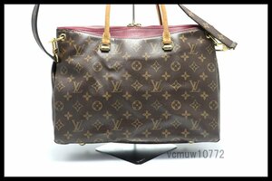 近年モデル希少美中古■LOUIS VUITTON モノグラム パラス レザー 2way ハンドバッグ ルイヴィトン■0321cm777-2