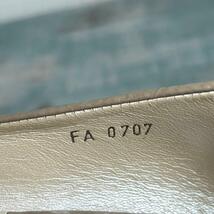 美品 Dior フラットシューズ エナメル ベルト 35 イタリア製 22.5cm_画像10