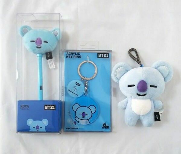 BT21 キーリング ボールペン アクリルキーホルダー KOYA