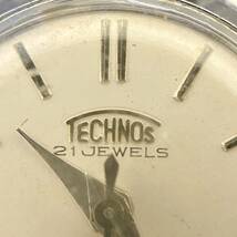 【稼動品】 TECHNOS 21JEWELS INCABLOC 自動巻き オートマチック 中古品 テクノス インカブロック 21石 ブランド腕時計_画像8