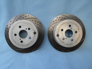  Avensis AZT251W after market rear slit brake rotor 