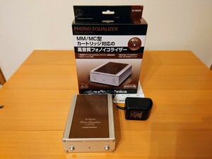 使用少美品 audio-technica AT-PEQ20 MM/MCカートリッジ フォノイコライザー 