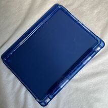 iPad ケース 第9/8/7世代 10.2インチ カバー ペンシル収納 三つ折スタンド オートスリープ スリム 全面保護 耐衝撃 薄型 二重構造 (ブルー)_画像7