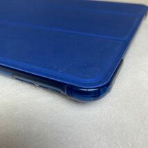 iPad ケース 第9/8/7世代 10.2インチ カバー ペンシル収納 三つ折スタンド オートスリープ スリム 全面保護 耐衝撃 薄型 二重構造 (ブルー)_画像5