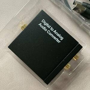 DAC デジタル（光&同軸）アナログ RCA（L/R）オーディオ変換器 DAコンバーター 音声変換 金メッキ端子 PS3 XBox HDTV