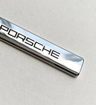 ポルシェ PORSCHE ステッカー クレスト エンブレム ロゴ メタル 3D 立体 金属バッジ プレート サイド フェンダー ピラー 外装 内装 1個_画像3