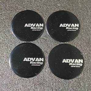 アドバン ADVAN ステッカー 45mm アドバンレーシング ホイールセンターバッジ シール ブラック 45mm 4枚の画像1
