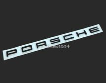 ポルシェ リアエンブレム Porsche 立体ステッカー リア トランク 991 970 981 958 ボクスター ケイマン グロッシーブラック 1セット_画像2