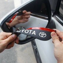 トヨタ TOYOTA ドアミラーバイザー サイドミラー バイザー 雨除け 雪よけ シリコン 左右2枚_画像4