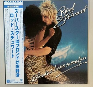 35627★美盤【日本盤】 Rod Stewart / Blondes Have More Fun ※帯付き