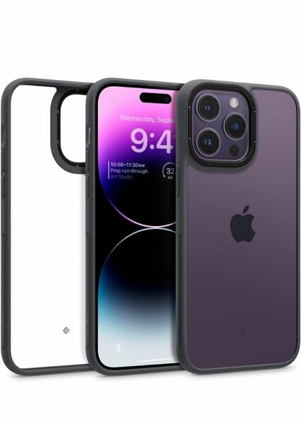 iPhone14ProMax 用 ケース スマホカバー マットブラック Caseology 衝撃吸収