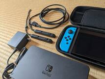 Nintendo Switch　ニンテンドースイッチ　有機ELモデル　本体　収納ケース　コントローラー　保護フィルム_画像10