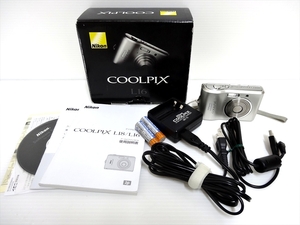 Nikon ニコン COOLPIX L16 デジタルカメラ 箱・取説・USBコードほか付属　単三電池使用可能　動作品