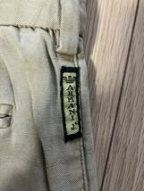 ARMANI JEANS アルマーニ　ジーンズ　リネン混　チノパン　パンツ　イタリア製　made in Italy ルーズ　ヴィンテージ vintage モード_画像3