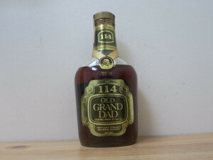 古酒 未開栓 超希少 OLD GRAND DAD 114 オールドグランダッド ウイスキー バーボン 750ml 57% no.17 旧ボトル 114 バレル プルーフ 