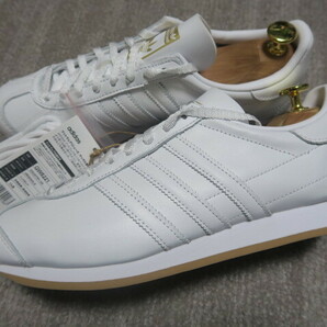 未使用 タグ替え紐付 天然皮革 生産終了 2021製 adidas アディダス GW6221 COUNTRY OG WHITE カントリー 白 x 金ベロ 25cm 国内正規品 の画像3