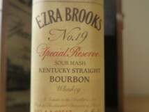 古酒 未開栓 木箱付 超希少終売品 EZRA BROOKS エズラブルックス No.19 スペシャルリザーブ ケンタッキーバーボンウイスキー 750ml 47%_画像3