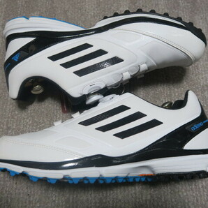 未使用★タグ付 adidas GOLF アディダスゴルフシューズ Q46678 adizero SPKL BOA ボア スパイクシューズ ホワイト系 27.0cmの画像3