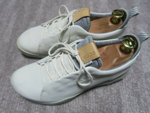 3.5 ten thousand * beautiful goods waterproof eko -ECCO M Golf Vaio m hybrid Gore-Tex 36 white group original leather 