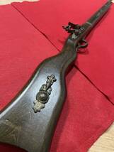 古式銃　装飾銃　モデルガン　フリントロック　木製ストック　ライフル　レプリカ　コスプレ　デニックス　DENIX ？_画像3