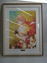 62　○○　中古品　ヴァイオレットエヴァーガーデン 複製原画 額装アート_画像1