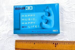 maxell カセットテープ 30 フローズンブルー 未開封 未使用 グッズ 希少 昭和 レトロ デットストック