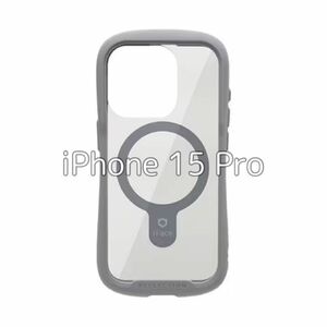 iFace Reflection Magnetic iPhone 15 Proケース MagSafe 対応 強化ガラス (グレー)