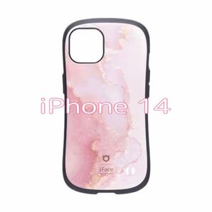 iFace First Class Marble iPhone 14 ケース (パウダーピンク)