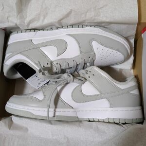 新品未使用 NIKE DUNK LOW RETRO WHITE/GREY FOG 27cm