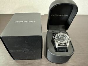 EMPORIO ARMANI エンポリオアルマーニ クォーツ メンズ 腕時計 電池切れ 不動 AR-6044