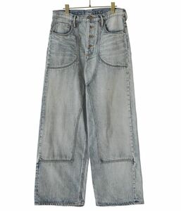 SUGARHILL FADED DOUBLE KNEE DENIM PANTS